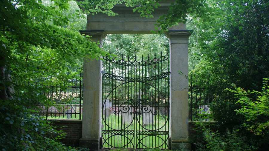 Ein alter Friedhof im Wald