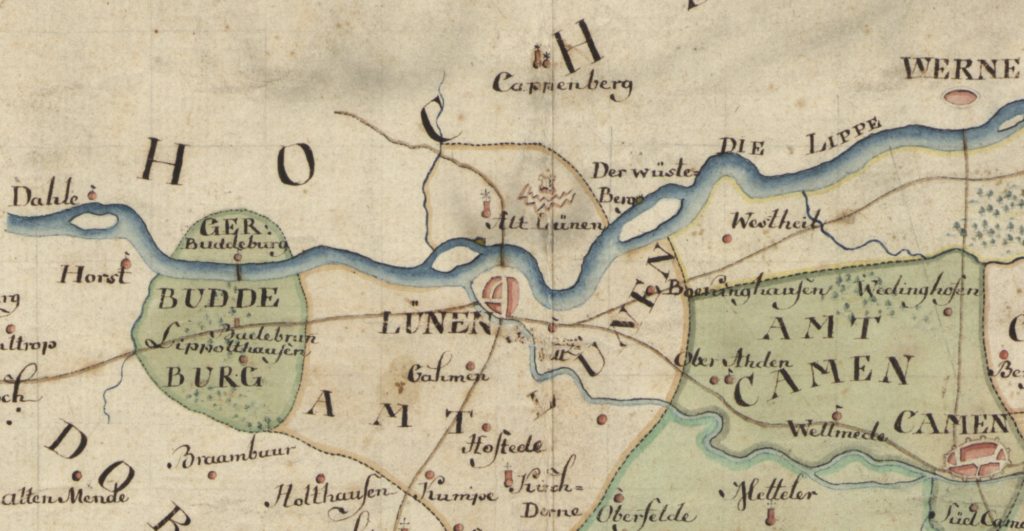 Karte der Grafschaft Marck 1775